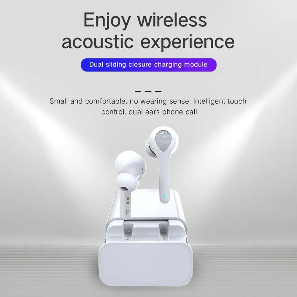 

G9 TWS Wireless Bluetooth-compatible 5.0 Mini Headset with Mic In-ear HiFi Stereo Sports Earphones with Digital Display case