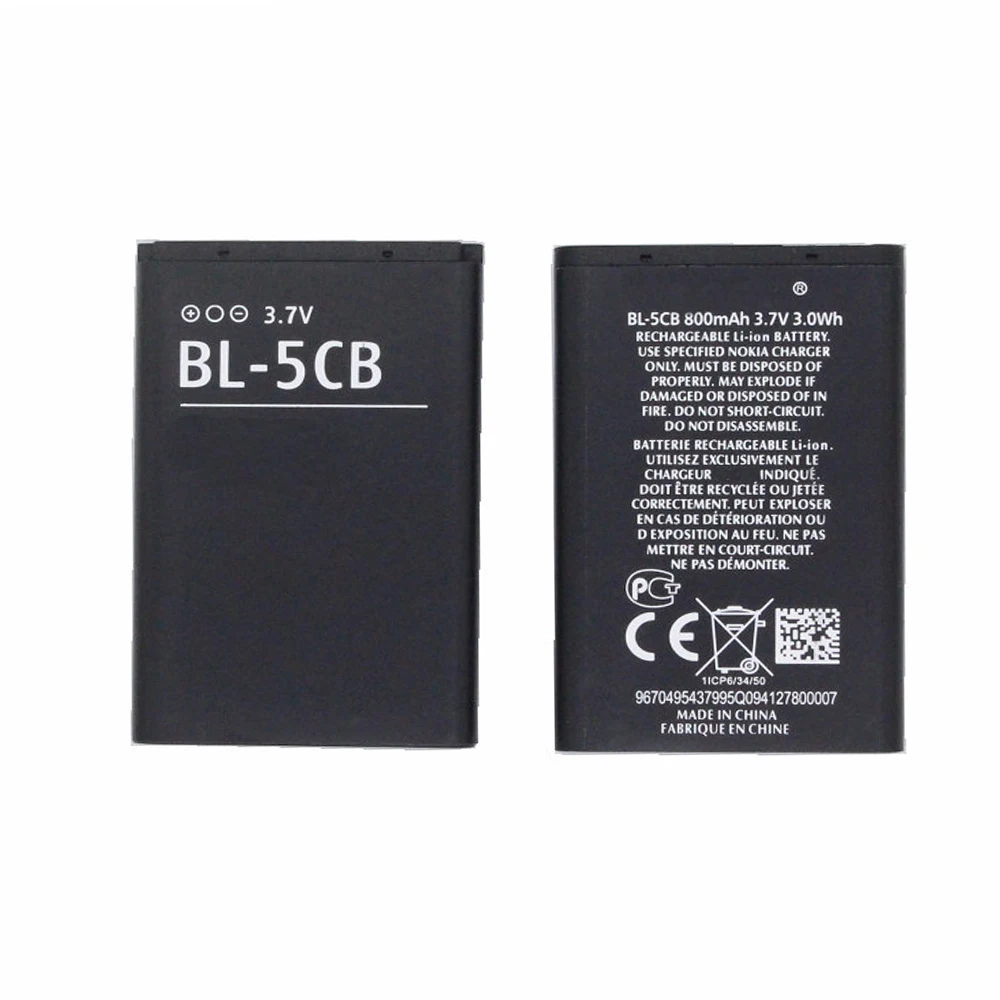 

5pcs 10pcs 20pcs BL-5CB BL5CB Phone Battery For Nokia N72 100 101 103 105 109 111 113 1000 1280 1110 1112 1116 3108 2135