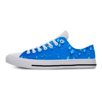 2019new blue water droplets menwomen sneakers 3d print summer autumn winter unisex casual shoes
