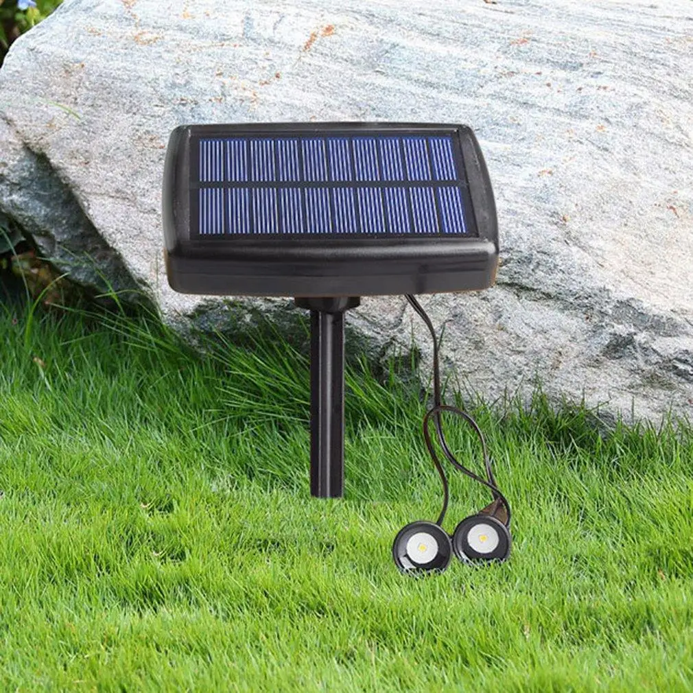 

Solar Lawn Lamp Durable Outdoor Guide Rail One For Two Plug-in Garden Decoration Small Street Lamp Household Plug-in Lamp