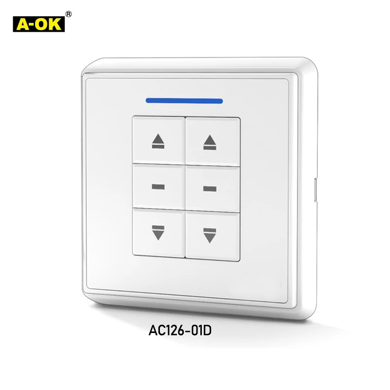 

A-OK AC123 01/02/3,2-канальный пульт дистанционного управления для электрического выпрямителя RFmotor, беспроводной пульт дистанционного управления для умного дома