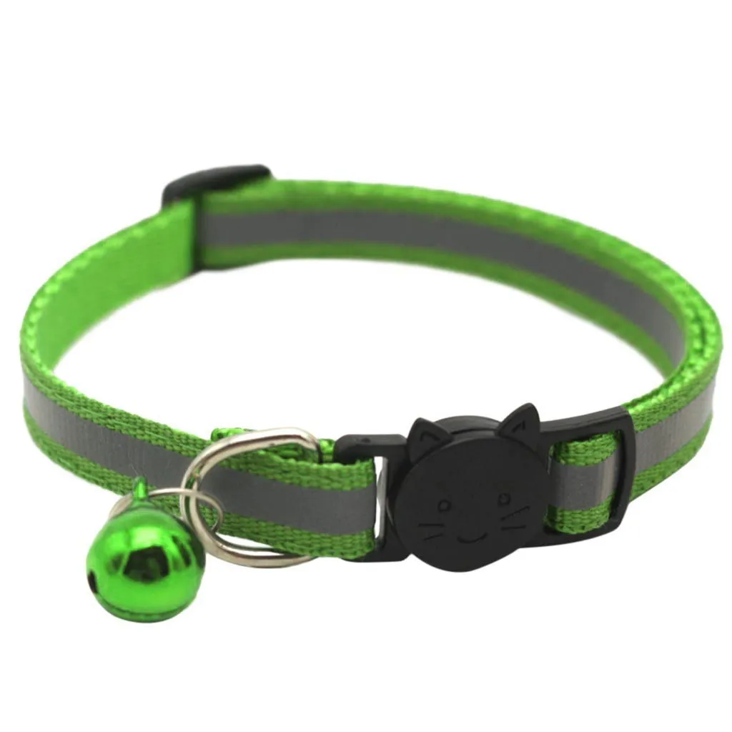 6 шт. Светоотражающий ошейник безопасности для кошек быстросъемные ошейники