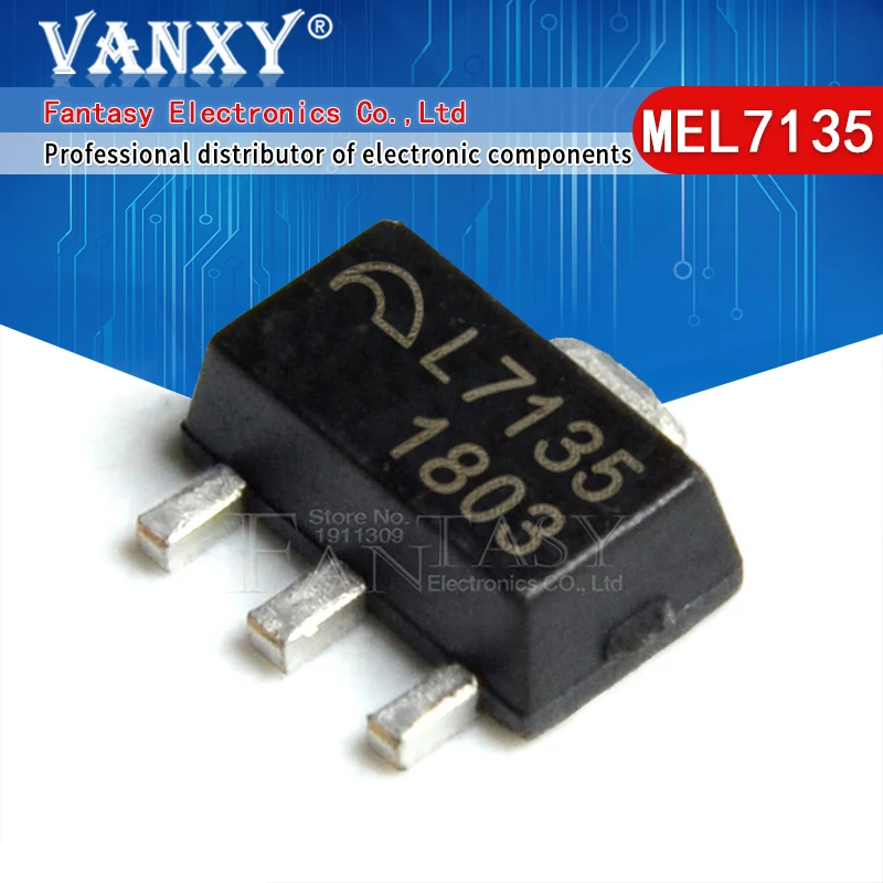 10 шт. AMC7135PKFT SOT89 AMC7135 MEL7135 SOT Новый и оригинальный| |