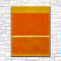 large size wall pictures for living room mark rothko saffron hand painted oil painting home decor modern oil painting unframed