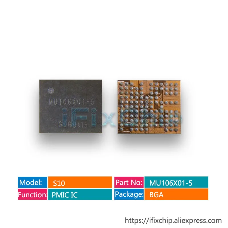 2 шт./лот MU106X01 5 для Samsung S10/S10 + маленький управления питанием PM IC PMIC чип