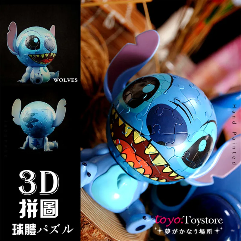 

Set of 60 piece Puzzle Toy Lilo and Stitch the cute stitch figures toys Lovely Stitch model collection toys