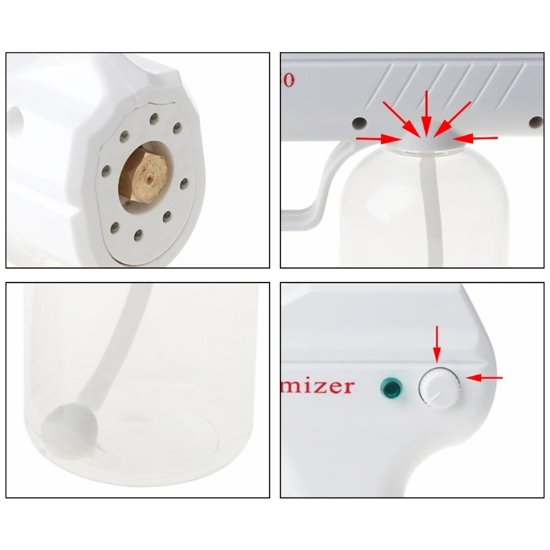 

Handheld Electric Nano Atomization Fogger Cordless Li-ion Battery Disinfection Sprayer Sanitizing Machine