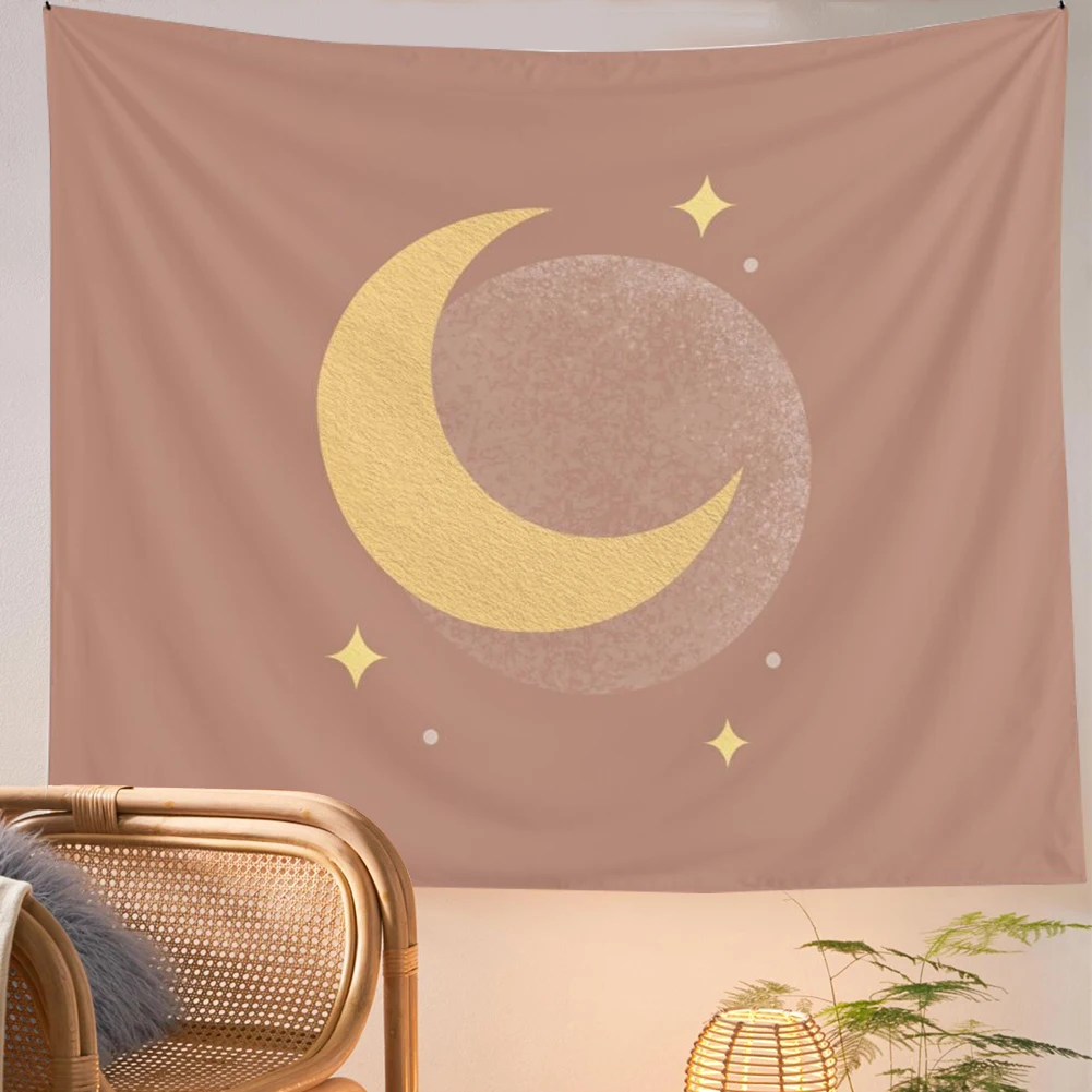 

HKDV Moon Magic Hand Tarot Tapestry Wall Hanging Covering Rugs Background Cloth Beach Mat Blanket Art Bedroom Dorm Home Decor