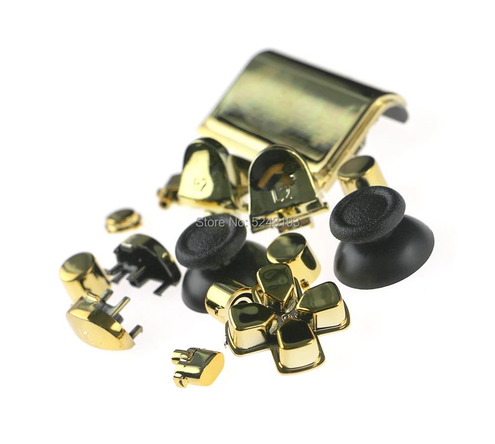 Комплект хромированных кнопок L1 R1 L2 R2 50 комплектов сменные колпачки для