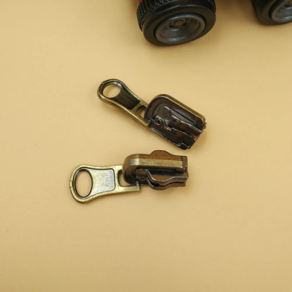8 # латунь двойной Sider двухсторонний для металлической молнии 10 шт. головка DIY Fix