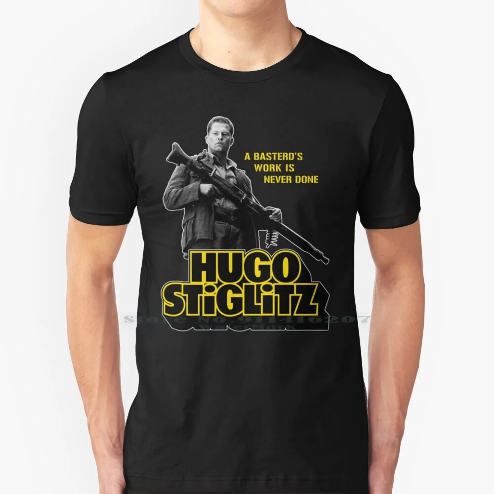 Футболка Hugo Stiglitz Is A Basterd, 100% чистый хлопок, Hugo Stiglitz Tarantino Inglourious Basterds Pulp, винтажная бастарди без Футболка Hugo Stiglitz Is A Basterd, 100% чистый хлопок, Hugo Stiglitz Tarantino Inglourious Basterds Pulp, винтажная бастарди без