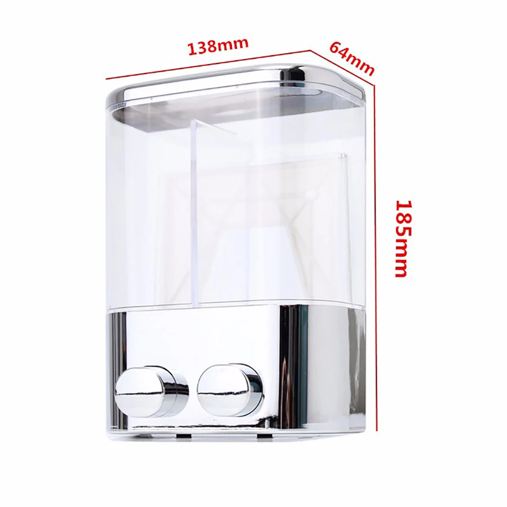 Двойной 400 мл настенный шампунь дозатор-гель для душа бутылка жидкого мыла