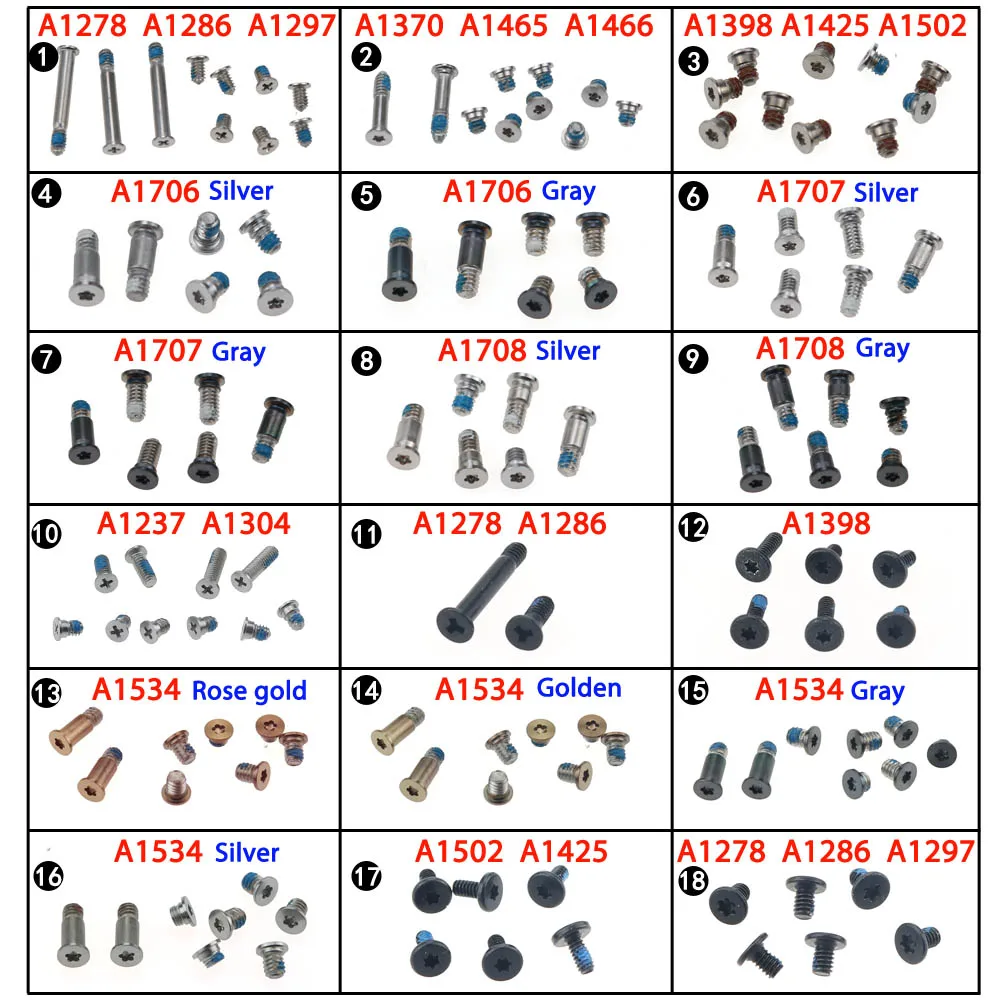 

Винты для Macbook Pro Retina