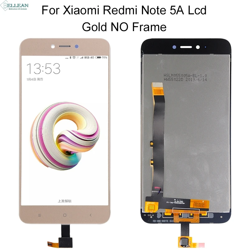 Dinamico для Xiaomi Redmi Примечание 5A дисплей Y1 Lite lcd кодирующий преобразователь сенсорного экрана в сборе Note 5A Prime lcd Y1 Lite дисплей+ рамка - Цвет: 2G Gold No Frame