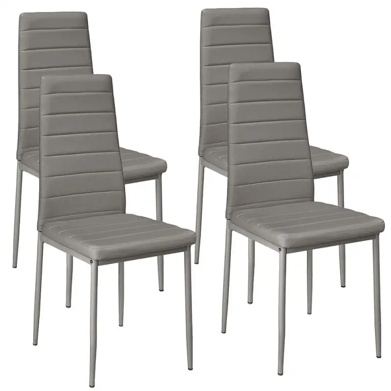 

4 Pieces/set Kitchen Dining Chairs Metal Feet Suit For Kitchen Dining Room Furniture Living Room Modern Office Computer Chair