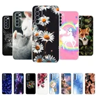 Чехол для Oppo Reno4, чехол для телефона, мягкий силиконовый чехол из ТПУ с милым принтом, задняя крышка для Oppo Reno 4 Pro Reno4 Lite 4G, оболочка, чехлы с цветами