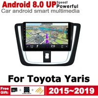 for toyota yaris 20152019 car accessories multimedia player android gps navigation radio video stereo auto audio head unit