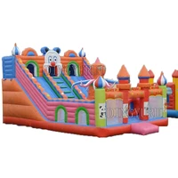 inflatable castle amusement park inflatable slide bounce house combos for children fun play outdoor