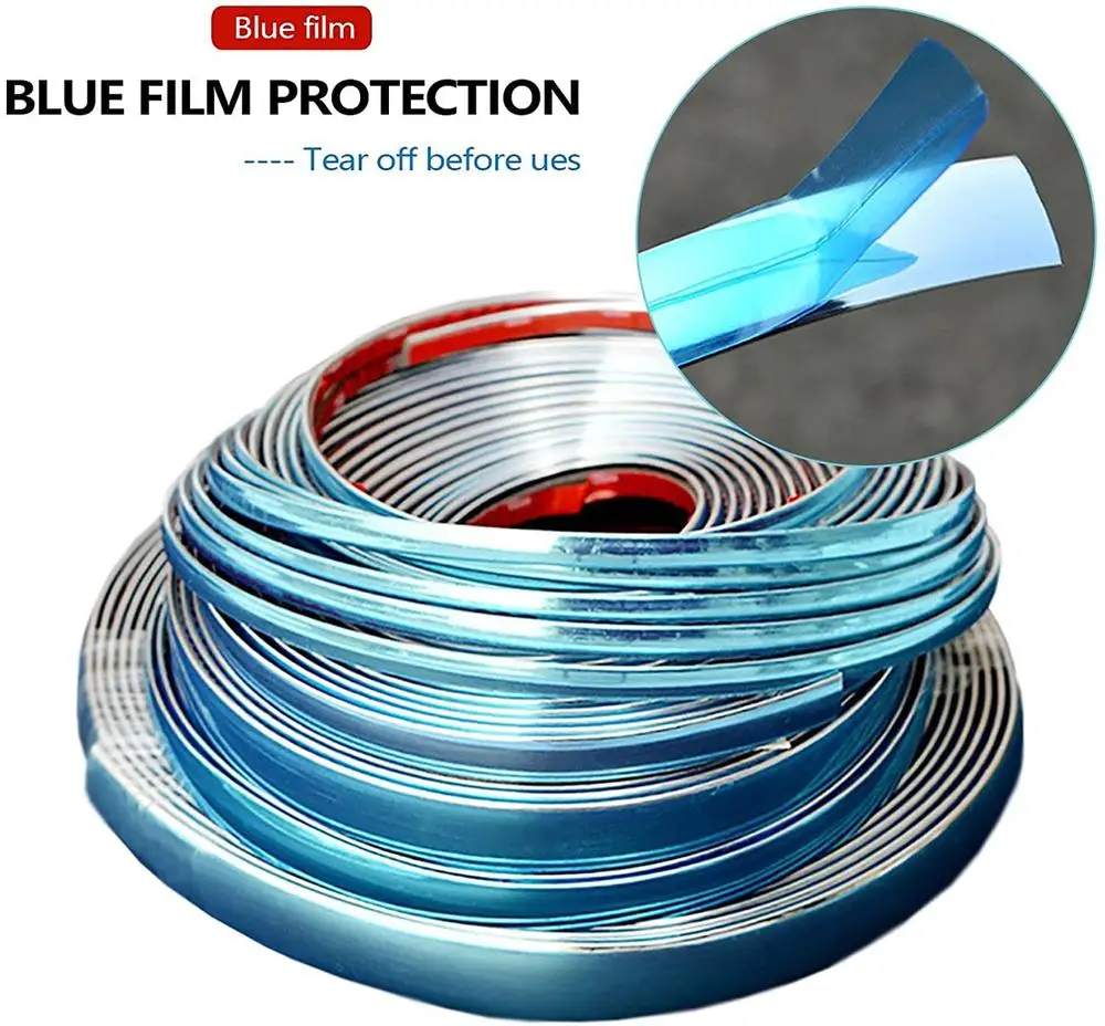 Стайлинг автомобиля хромированные декоративные полосы передняя и задняя