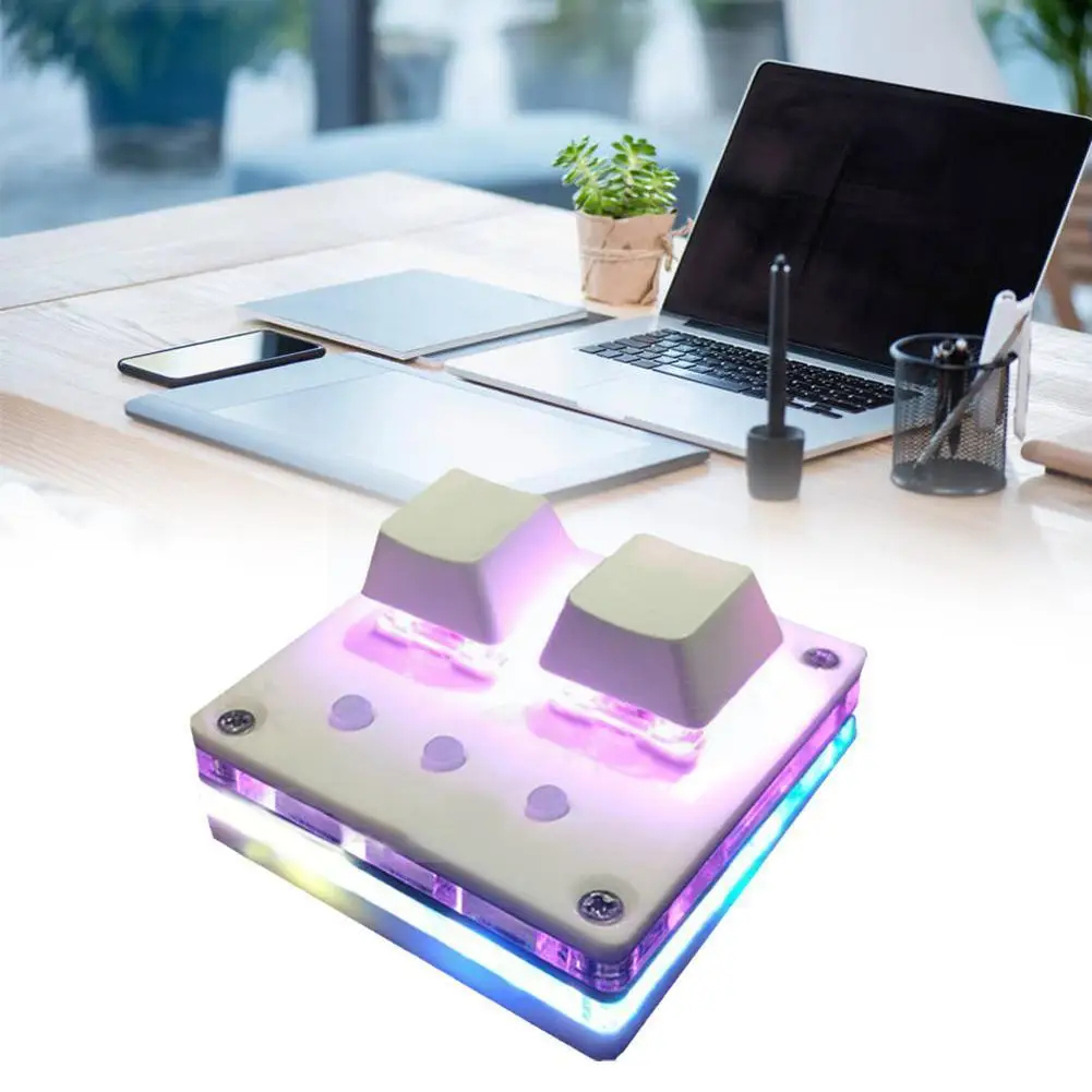 Мини-клавиатура для игр и программирования с макросами, программным обеспечением Osu и механическими клавишами, в комплекте с возможностью сборки Diy D4D8.