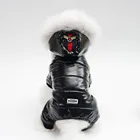 Одежда с принтом в виде собак для маленьких собак Зима теплая собака щенок куртка для собак плотное хлопковое пальто, Одежда для питомцев, комбинезон для чихуахуа, йоркширского терьера, одежда