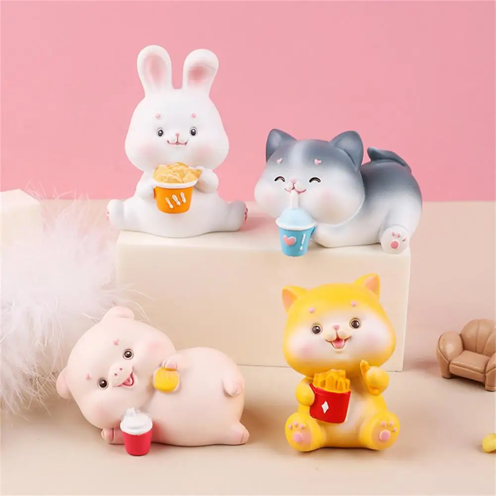 

Mini Statue Toy Miniature Sculpture Resin Lovely Ornament Kawaii Christmas Gifts Cake Party Decoration Crafts Home Decoration