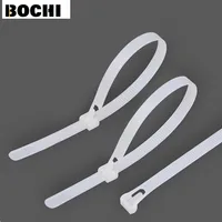 100pcs  White 8*150-450mm xintylink releasable Nylon Cable ties Network Plastic Cable Wire Organiser reusable Zip Tie Cord Strap