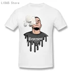 Повседневная мужская футболка с коротким рукавом, круглым вырезом, 100% хлопок