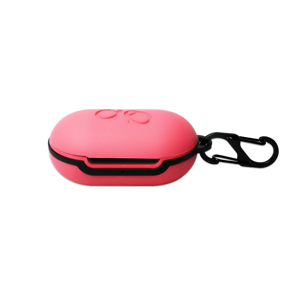 Pink Защитный чехол для samsung Galaxy Buds, флип-открытый силиконовый чехол, водонепроницаемый противоударный чехол s с карабином - Цвет: Pink