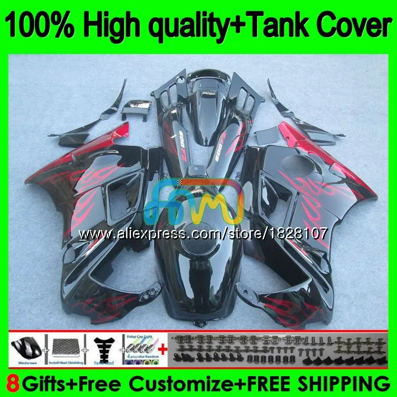 

Body Red flames +Tank For HONDA CBR 600F2 600 F2 FS CBR600FS 1BS.1 CBR600 F2 CBR600F2 91 92 93 94 1991 1992 1993 1994 Fairing