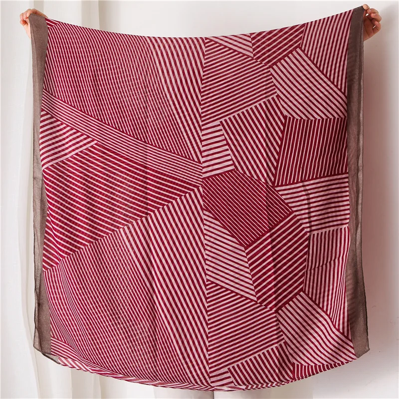 

Ethnic style Women's Cotton and linen Shawl Autumn and winter lady Fashion Print Tassels blanket scarf Seaside beach silk Scarf