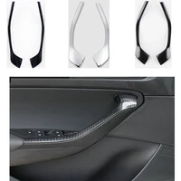 car interior door armrest stripe cover trim sequined sticker for skoda kodiak gt 2017 2019 modified door handle trim sticker