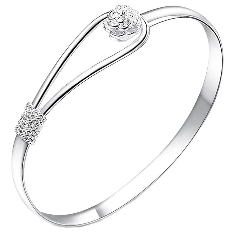 Модный Стильный Привлекательный Простой Браслет манжета с розами отличный