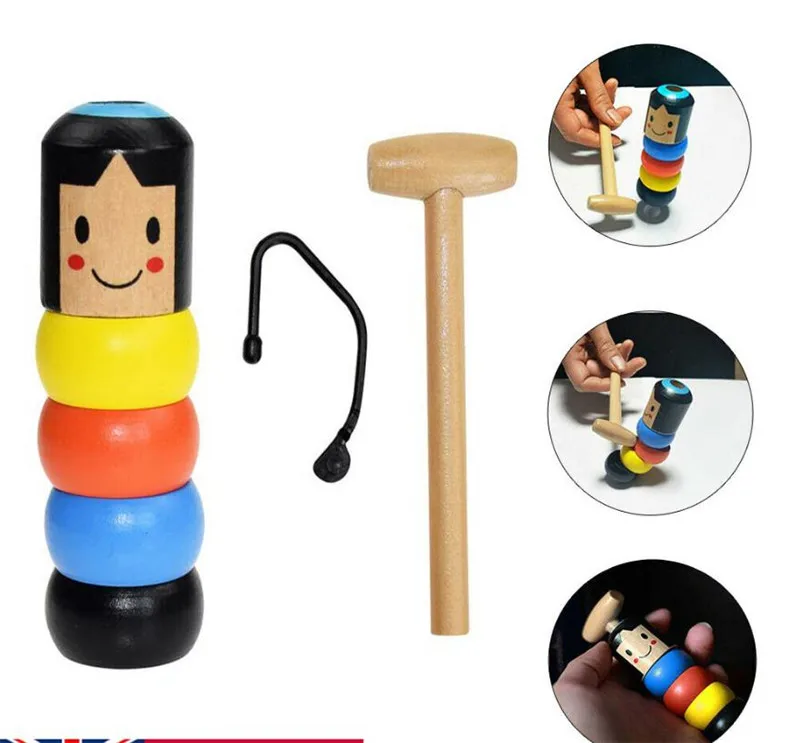 

Новинка 2019, волшебная игрушка, Небьющийся деревянный человек, новинка, игрушка для мальчиков, девочек, малышей