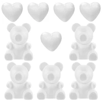 10pcs foam creative model handmade bear heart ornament arts and crafts supplies