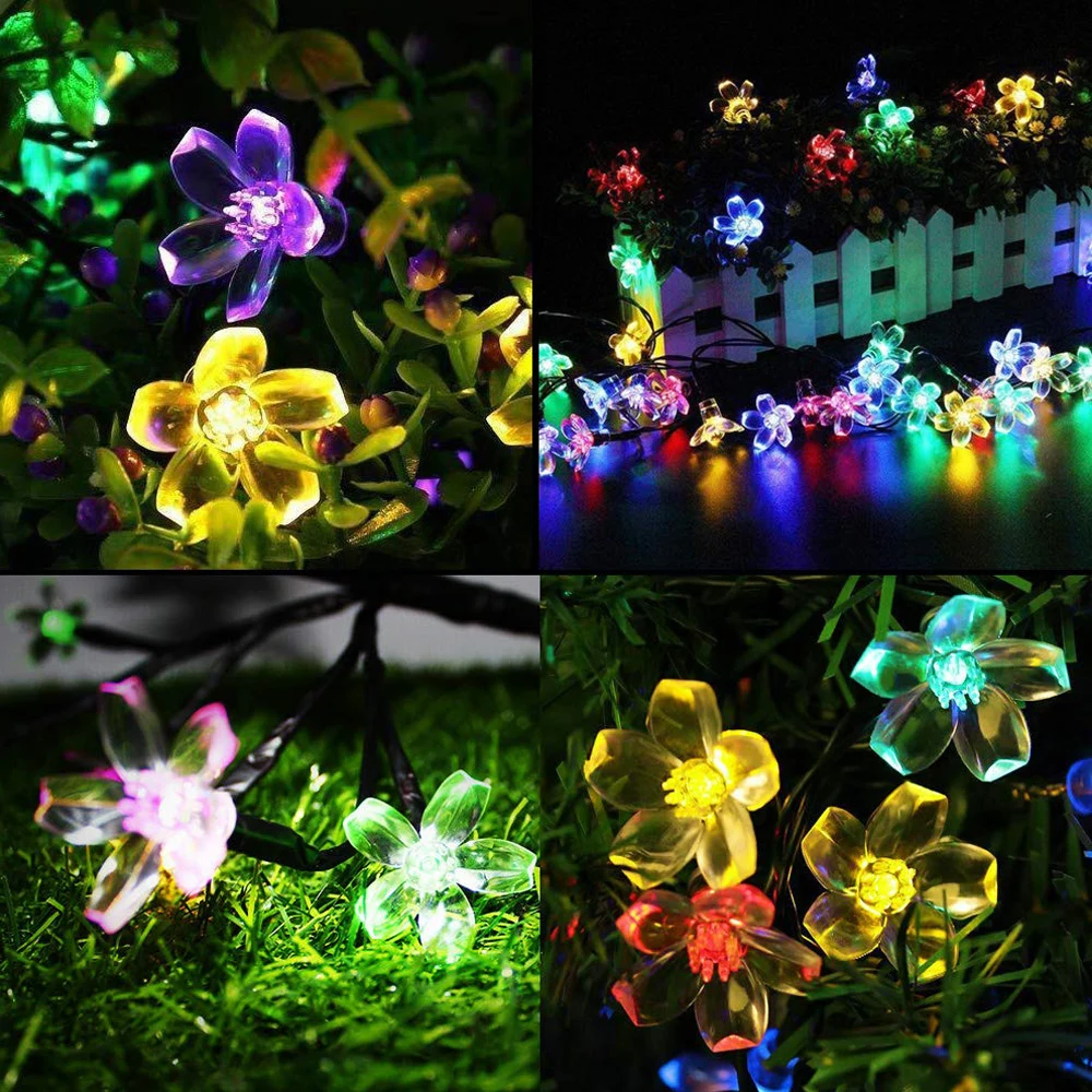 Светодиодный светильник-гирлянда в виде цветов сказочный светильник на