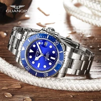 2021 guanqin 40mm mens watches luxury automatic mechanical wrist watch men stainless steel 100m waterproof relogio masculino