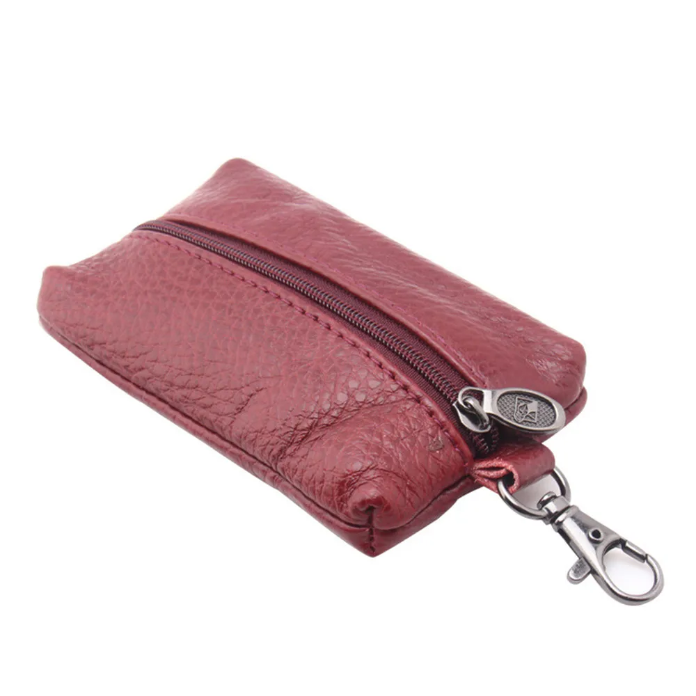 

Car Key Case Pu Leather Men Women Wallets Key Holder Housekeeper Covers Zipper Bag Keychain Cover For Keys Organizer Card