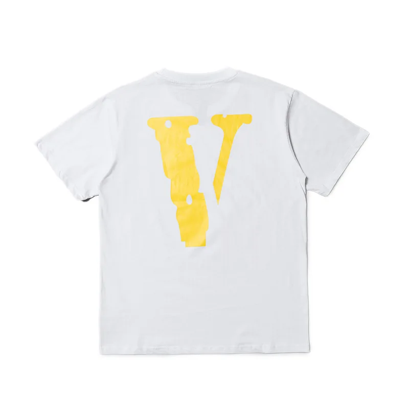 

t VLONE men shirt 100% cotton streetwear Women's T-shirt summer Short sleeve brand hip hop tshirt men clothing harajuku yellow