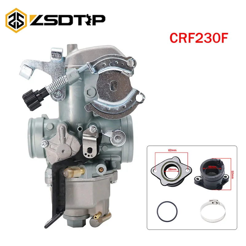 

ZSDTRP карбюратор мотоцикла 30 мм Carb для Honda CRF230 CRF230F CRF230R A AC 200cc-250cc 16100-KPS-A11 16100-KPS-A12 16100-KPS