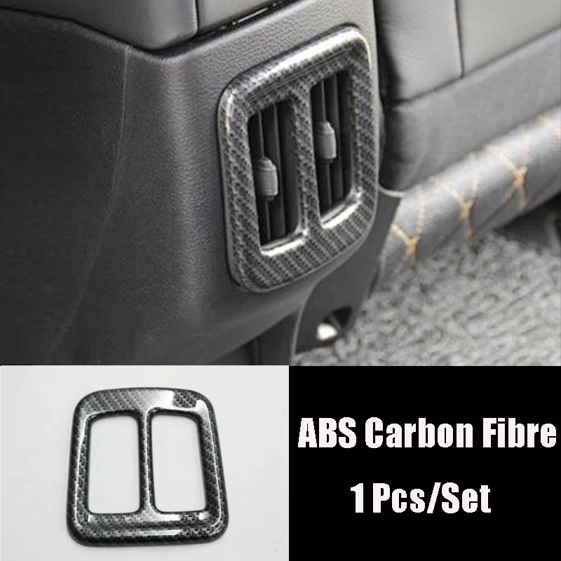 

Car Back Rear Air Condition Outlet Vent Frame Cover Trim Shell Matte/Carbon Fibre for Jeep Compass 2017 2018 Car Accessories