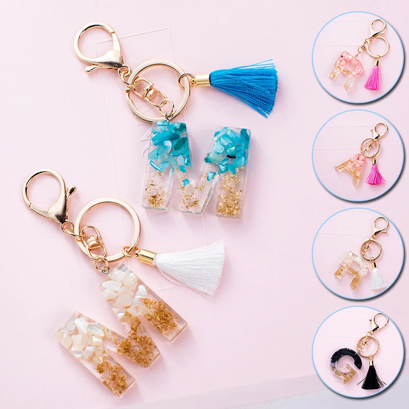 Милый креативный брелок с буквами алфавита кристаллами арилловая фотография для