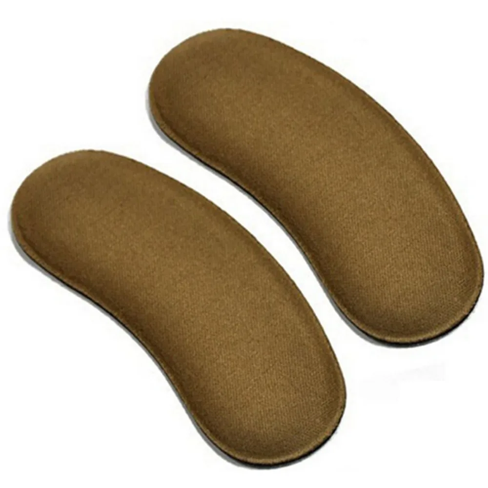 

1 Pairs(2PCS) Fabric Sticky Gel Back Heel Grip Liner Shoe Insert Pad Cushion