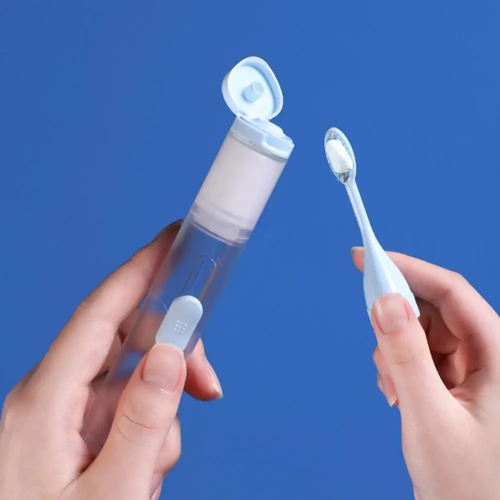 

Portable Toothbrush Ultralight Travel Folding Toothbrush Toothpaste 2 in 1 Ergonomic Design Dental Care Folding Toothbrush