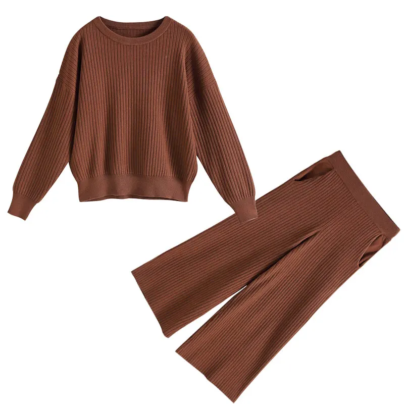 Женский комплект из 2 предметов повседневный двух женский модный Трикотажный