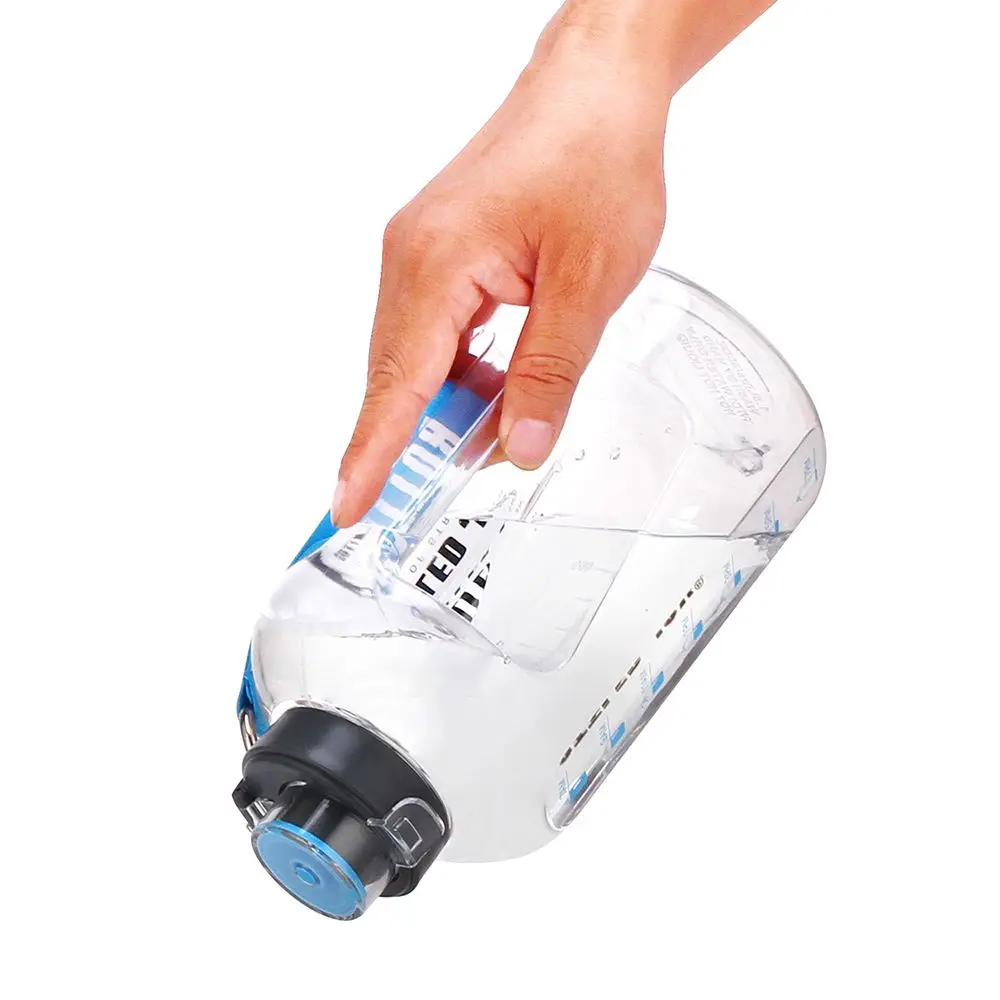 

Ton Barrel Portable Time Stamp High Capacity Gym Accessories Leakproof Kettle Sports Water Bottle Plastic Cup Space Cup