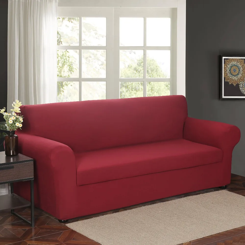 Стрейч диван Slipcover 2-шт. Диван-крышка мебель протектор диване Микро волокно супер мягкий прочный с эластичным дном