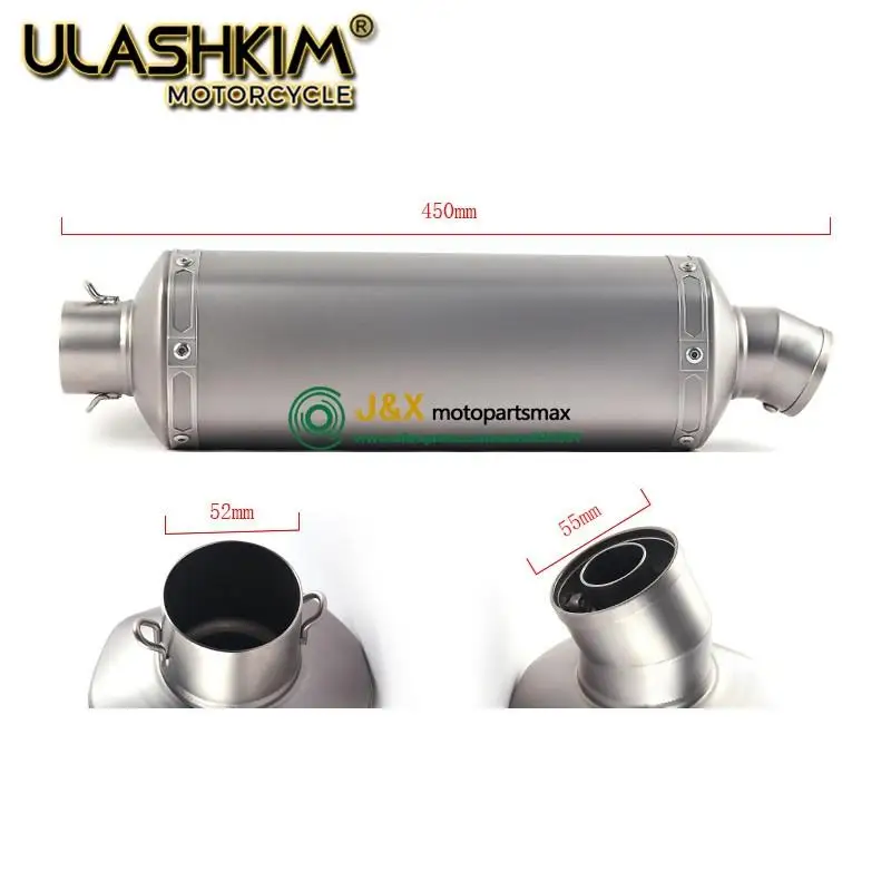 

Full System Slip On For yamaha NMAX155 NMAX 155 2015-2017 Modified Front Middle Link Pipe Scooter Exhaust Muffler Escape