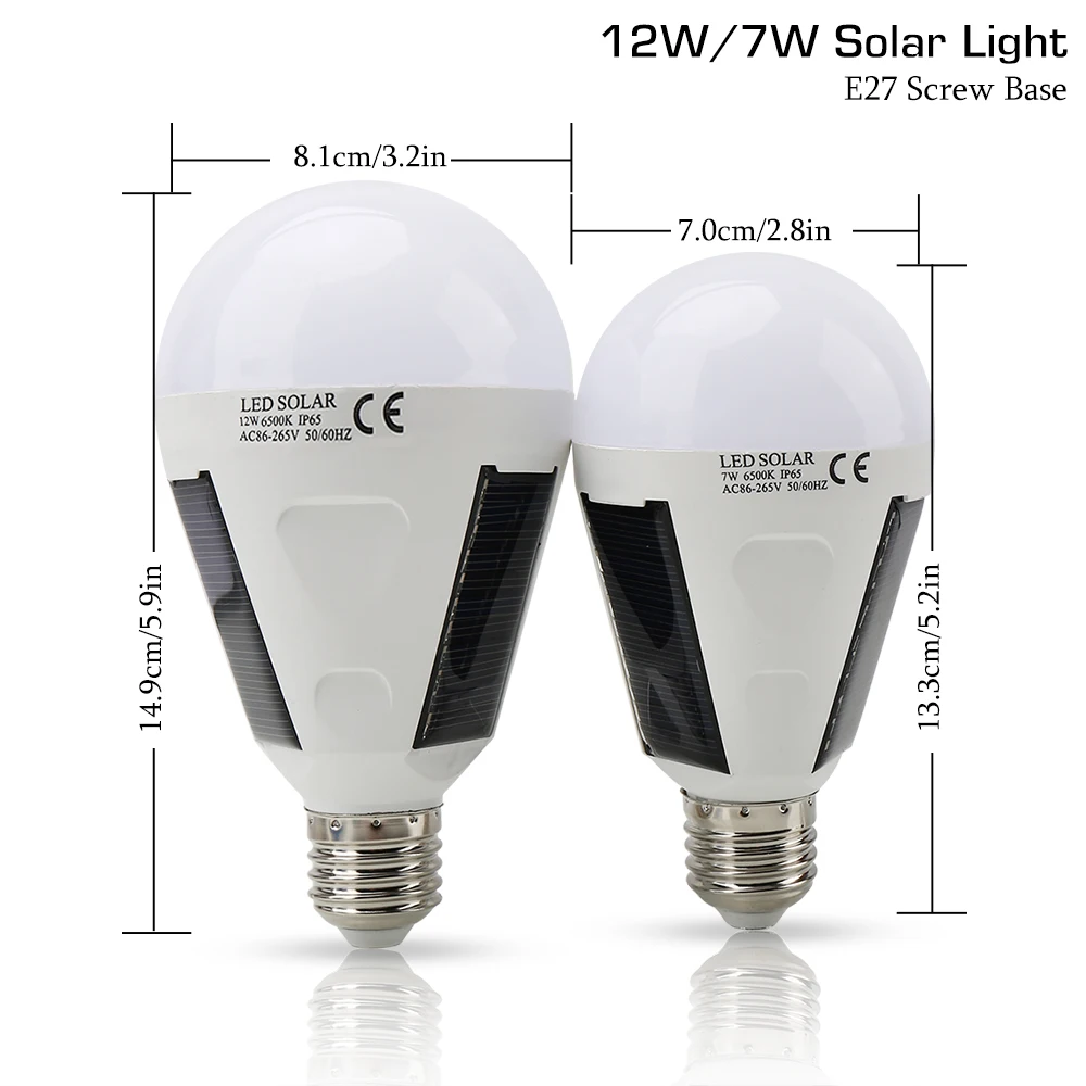 7W 12W LED Солнечный свет портативная лампа на солнечных батареях светодиодная белый