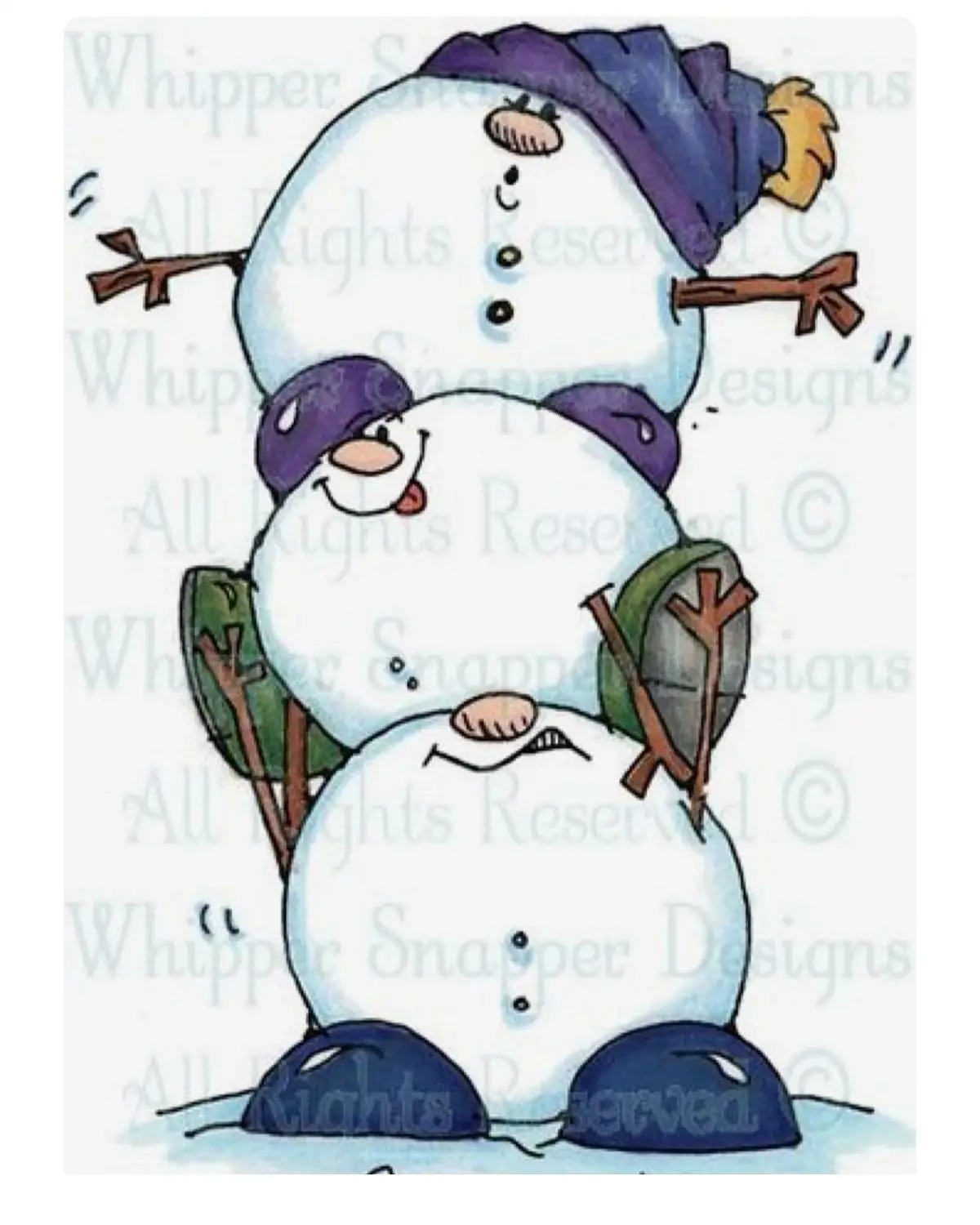 Сделать Снеговик чистый штамп для скрапбукинга прозрачный силиконовый